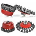 thumbnail image 2 of Weed Brush Head Brush Cutter Universal Steel Wire Weed Tray Landscaping Trimming Irrigation Machine Accessories (4 Inch), 2 of 5