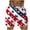 #4_White, variant on USA Flags Stars Printed Swimming Shorts Drawstrings Shorts Loose Fit Bathing Suit Quick Dry Swimwear Big Tall Swim Trunks with Pocket Patriotic Summer Beach Pant