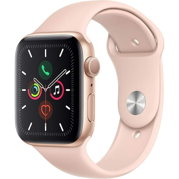 Pre-Owned Apple Watch Series 5 (GPS, 40mm) - Gold Aluminum Case with Pink Sand Sport Band