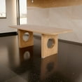 thumbnail image 4 of Now Ohan 90 Inch Dining Table, Rectangular, Light Brown Solid Rubberwood, 4 of 7
