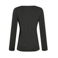 thumbnail image 3 of TQWQT Womens Long Sleeve Shirts Trendy Dark Gray Shirts Slim Fit Y2k Women Tops Tight Crop Tops Square Neck Tshirt Women Tops Teen Girls Winter Clothes XS, 3 of 6
