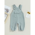 thumbnail image 3 of Hirigin Infant Baby Girl Boy Cotton Linen Romper Sleeveless Cute Print Bodysuit Jumpsuit Playsuit Summer Outfit Clothes, 3 of 8