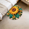 thumbnail image 4 of ERK 1Pcs 3D Floral Area Rug Non Slip Floor Mat For Living Room And Entryway, 4 of 5