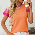 thumbnail image 7 of Women Blouses for Work Short Sleeve T-Shirts Loose Fit V Neck Summer Chic Clothes for Women Over 50 Clearance Deals, 7 of 7