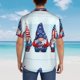 thumbnail image 4 of Balery Cute Gnomes in USA1 Camisas hawaianas de manga corta para hombre, camisas playeras de corte holgado, camisas de vacaciones con botones,Large, 4 of 7