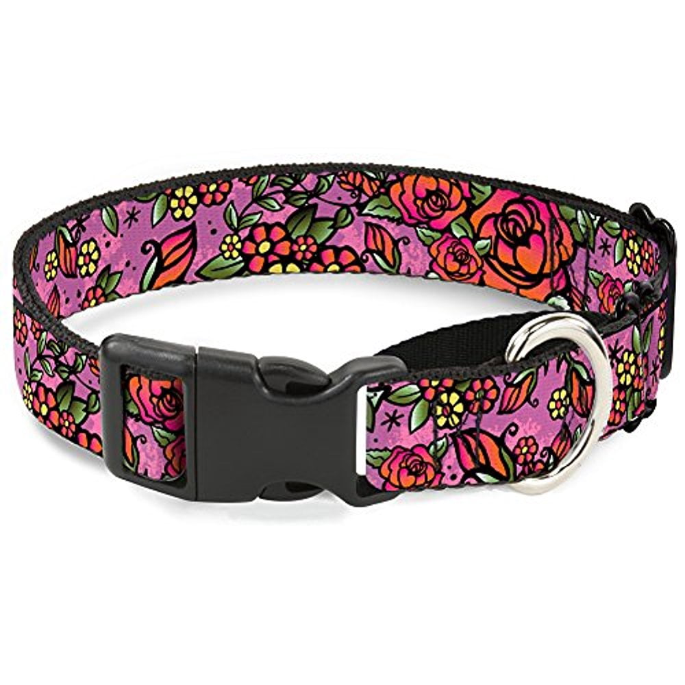 Buckle-Down "Born to Blossom C U Pink" Martingale Dog Collar