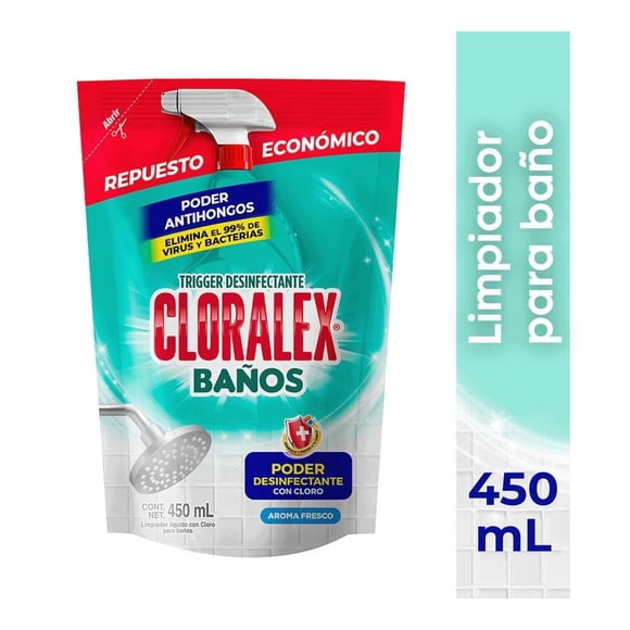 Limpiador para baños Cloralex Antihongos pouch 450 ml