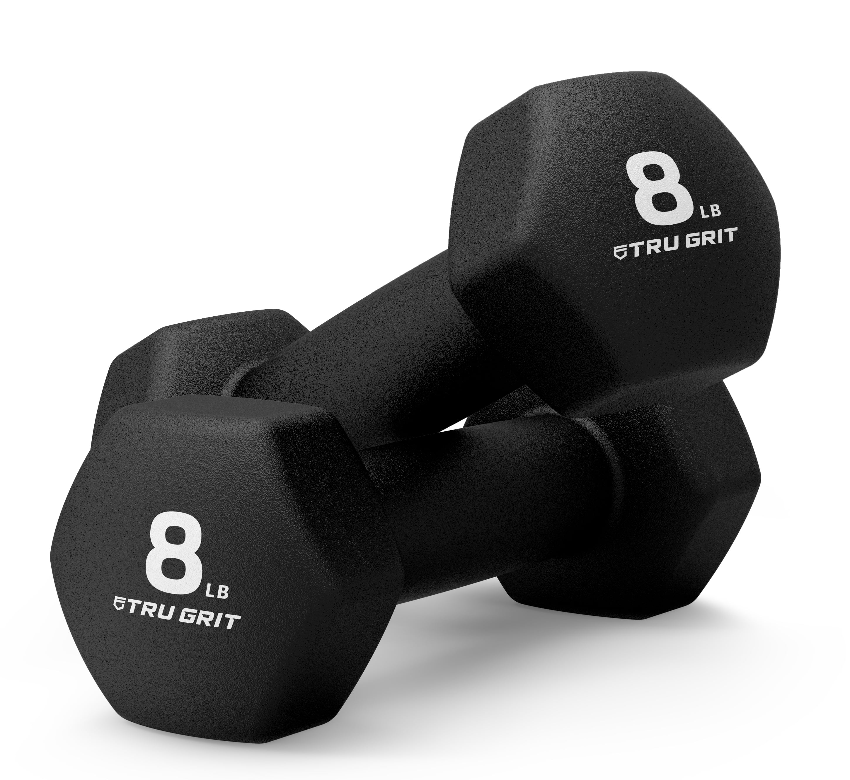 NEW SET OF 2 CAP Hex Neoprene 8 lb Pound Pair Dumbbell Hand Free Weights Gym 