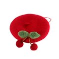 thumbnail image 1 of Couvre-chef pour Animaux de Compagnie Mode Confortable Nœud Papillon Chapeau Cerise Couvre-Chef pour Chat pour Usage Quotidien, 1 of 10