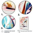 thumbnail image 3 of Designart Pink And Blue Art Deco High Heel Shoes I Canvas Wall Art, 3 of 5