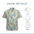 thumbnail image 7 of High Quality Hawaiian Shirts for Men Short Sleeve Aloha Beach Shirt Floral Summer Casual Button Down Shirts Blouses BZK2BS, 7 of 7