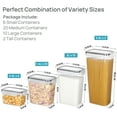 thumbnail image 4 of Vtopmart Airtight Food Storage Containers Set,  38pcs Plastic Kitchen and Pantry Organization Canisters, Black, 4 of 8