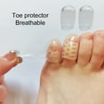 thumbnail image 4 of Huanledash 30Pcs Cushioning Decompression Toe Protector High Elastic Breathable Holes Clear Silicone Shockproof Toe Covers Foot Care Tool, 4 of 7
