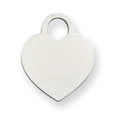 thumbnail image 1 of 14K White Gold Large Engravable Heart, 1 of 2