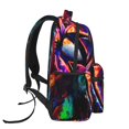 thumbnail image 3 of Goofa The Nightmare Before Christmas Pattern Casual Backpack for School & Travel – Lightweight Ergonomic Backpack with Laptop Compartment, Multiple Pockets-One Size, 3 of 5