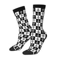 thumbnail image 1 of Balery Nautical Anchors1 Calcetas Largas con Estampado para Hombre y Mujer – Suaves y Transpirables, Talla Única (US 5-11), 1 of 6