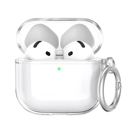 For Airpods 4 3 2 1 Case Cute Glitter Bow knot Shell pattern Crystal Soft Clear Earphone Cover For Airpods Pro 2 2nd Protective