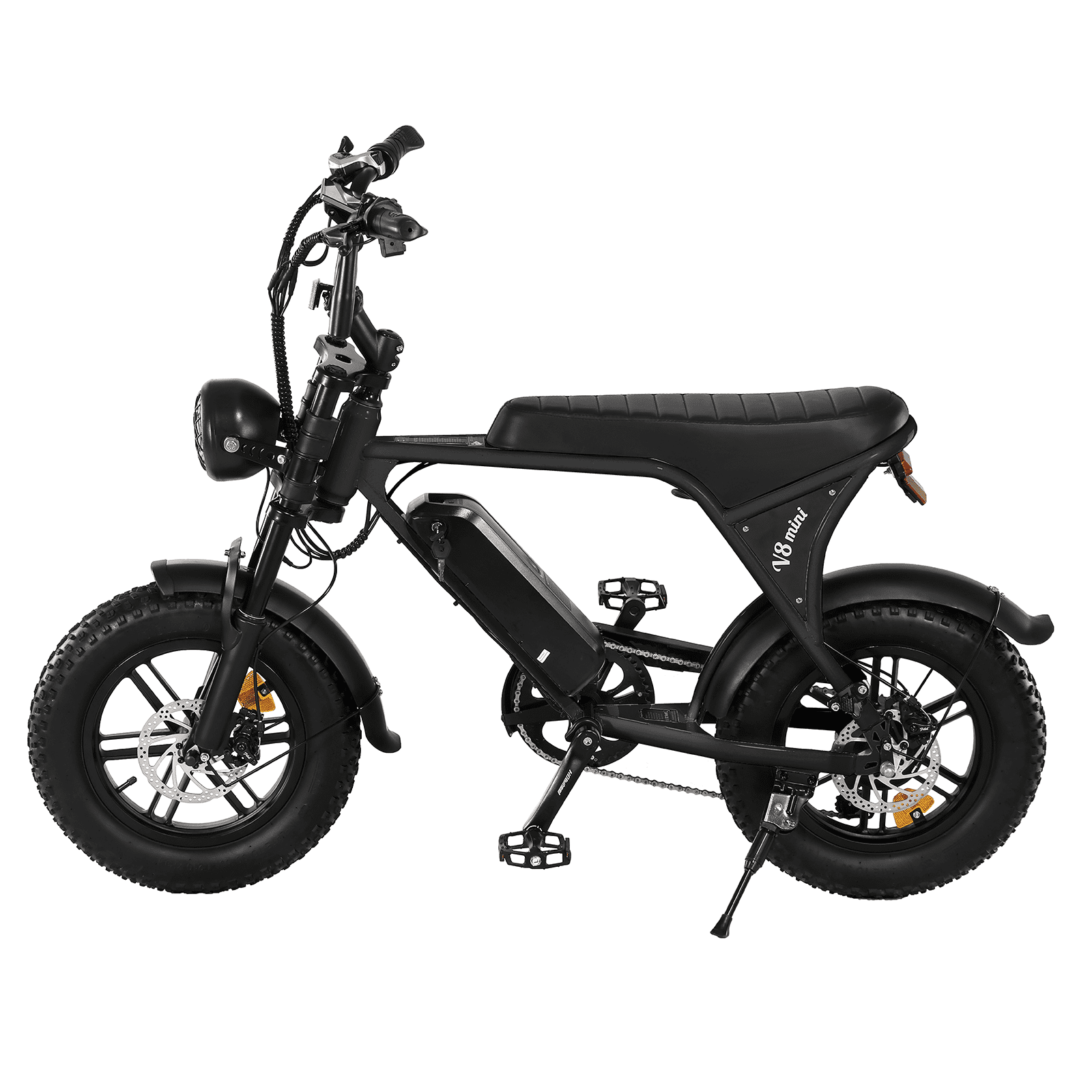 OUXI Electric Bike for Adults, 16" Fat Tire Ebike, 500W 20MPH Electric Bicycle, 36V 10.4Ah, E Bike UL2849