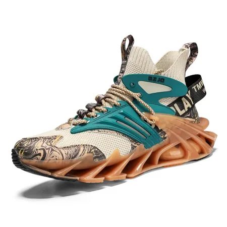 

Men‘s Fashion Sneakers High Top Mens Basketball Shoes Non Slip Athletic Sports Trainer Walking Running Shoe