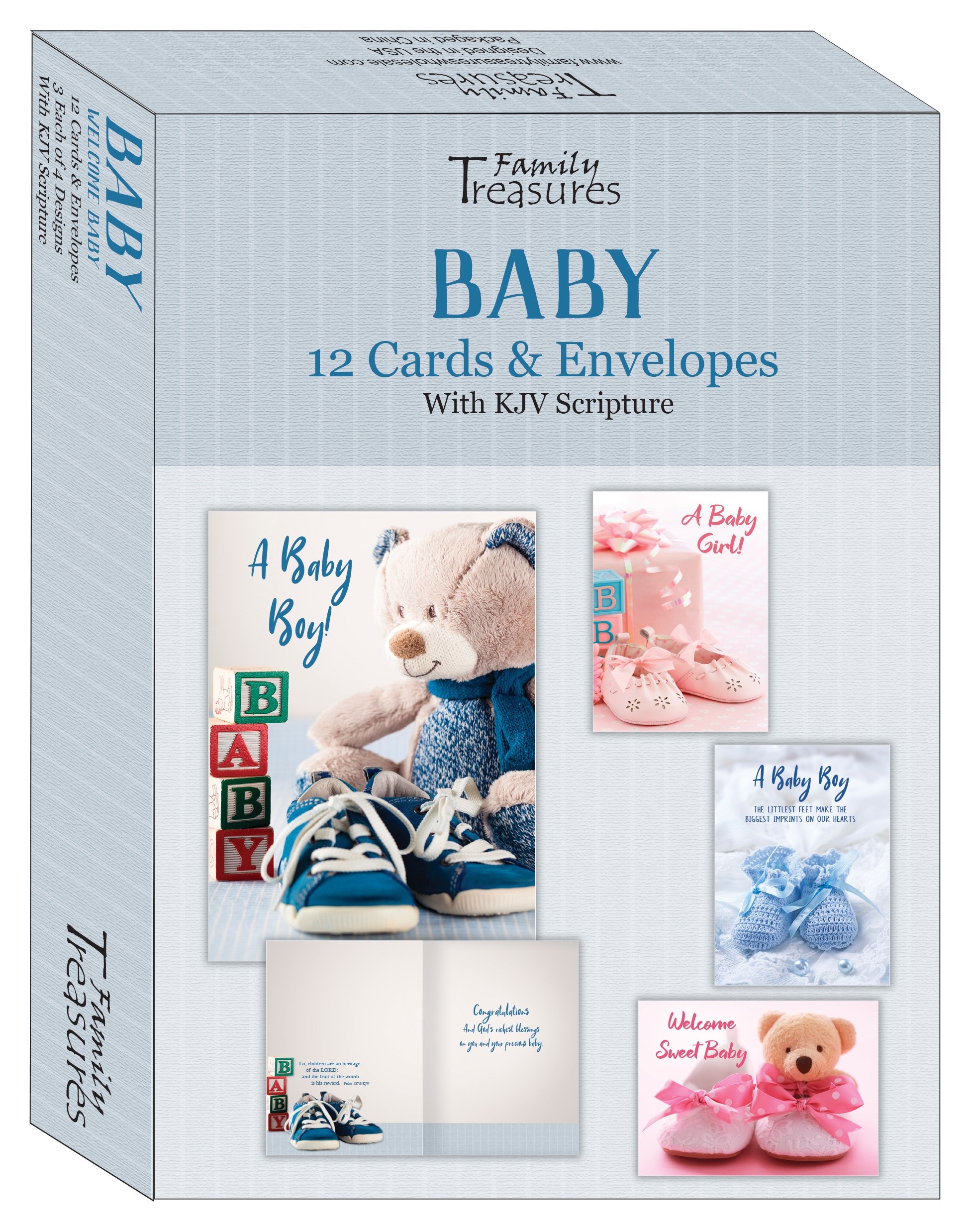 Family Treasures Wholesale 256578 Boxed Card Baby Box