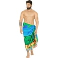 thumbnail image 4 of HAPPY BAY Men's Pareo Swim Trunk Holiday Sarong Long Beach Wrap One Size Ocean, Beach Summer Vacation Party, 4 of 5