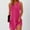 Hot Pink, variant on Summer Dresses For Women Casual Sleeveless Floral Loose Fit Beach Cover Up With Pocket Chambray Striped Dress Tunic Long Sleeve Surplice Dresses Flare Midi Dress Sleeveless Midi Dress Maxi Dress