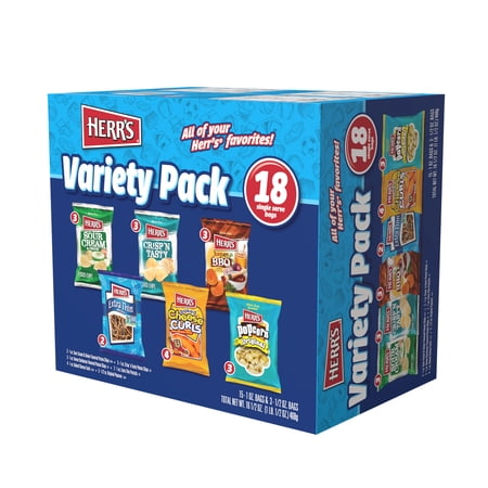 Herr's 18ct Variety Pack Box DSD