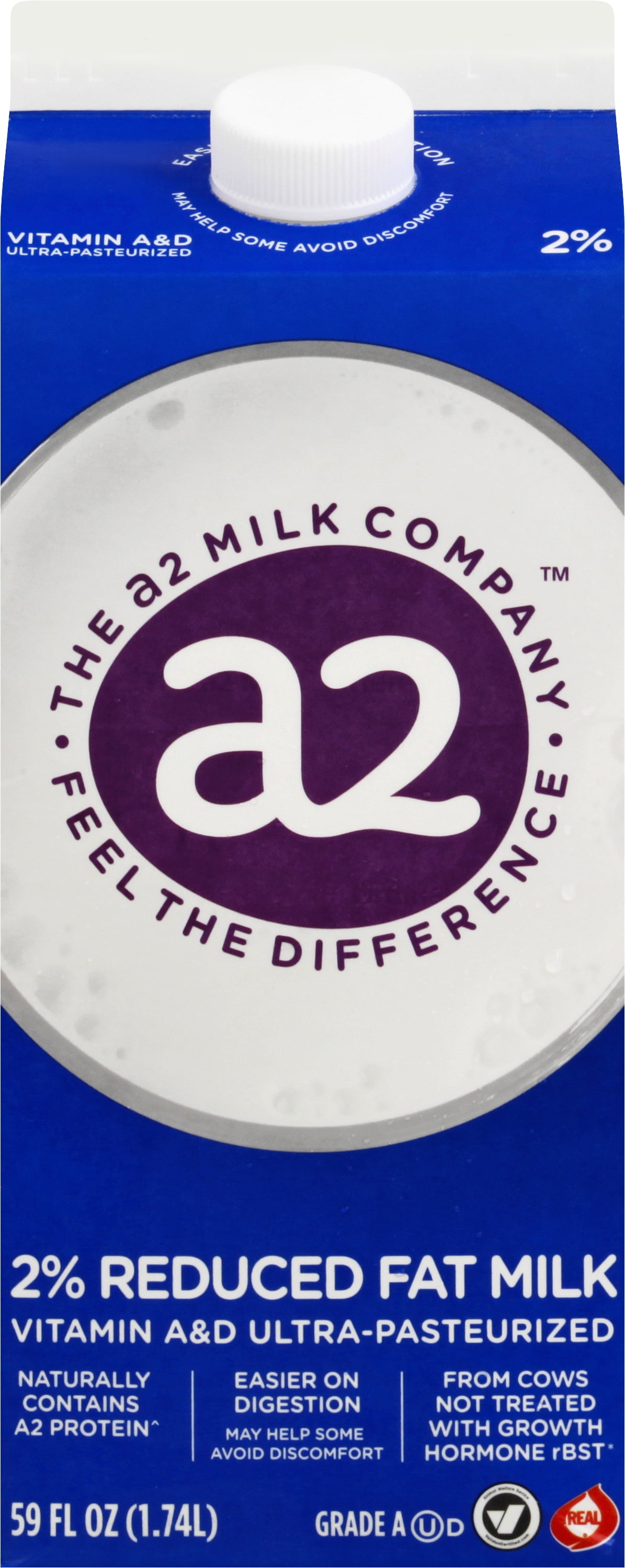 a2 Milk 2% Reduced Fat Milk Ultra-Pasteurized