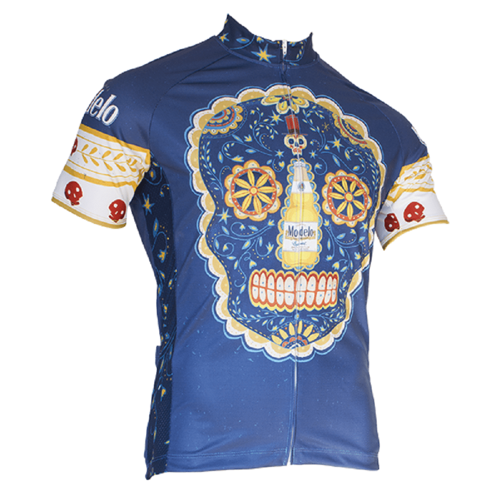Modelo Sugar Skull Men's Short Sleeve Cycling Jersey - X-Large