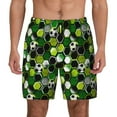thumbnail image 2 of Goofa Soccer1 Printed Men's Swim Trunks Board Shorts Quick Dry Mens Swimming Trunks with Compression Liner,Breathable Fit Hawaii Beach Shorts-X-Large, 2 of 9