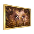 thumbnail image 2 of Designart 'Close Up Of Wolf Eyes In The Grass' Farmhouse Framed Art Print, 2 of 4