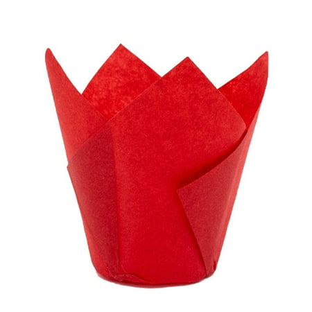 

50Pcs Large Tulip Muffin Cases Cupcake/muffin Wraps Multiple Colours Wrapper