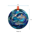 thumbnail image 5 of Ornament Window Hanging, Blue Shark Ocean Marine Life Suncatcher for Doors Window Home Stain Sun Catchers Decoration Mother's Day Birthday Gifts for Women, Men, and Mom, 2025,, 5 of 5