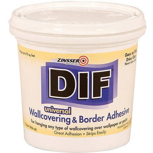 Zinsser DIF Wallcovering and Border Adhesive Zinsser DIF Wallcovering and Border Adhesive