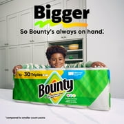 Bounty Paper Towels Full Sheet White, 6 Triple Rolls, 75 Sheets per Roll
