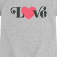 thumbnail image 2 of Instant Message - Retro Love Heart Toddler Short Sleeve Graphic T-Shirt, 2 of 5