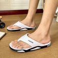 thumbnail image 6 of Arch Support Flip Flops for Men Women, Non Slip Odor Resistant EVA Thong Sandals, Wide Fit Beach Shower Slippers for Indoor Outdoor Summer Travel (White, 36), 6 of 6