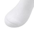 thumbnail image 2 of Men’s Cushioned Low Cut Cotton Socks – Seamless Toe, Padded Sole & Toe, Breathable Daily Comfort - 8 pairs, White, Shoe Size 10-12, 2 of 7