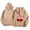 Khaki, variant on Kids Cherry Print Pullover Hoodie - Cute Bow Graphic Sweatshirt for Toddlers and Children, Ages 1-13 Years