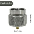 thumbnail image 3 of Camping Stove Adapter, 1 Propane Small Tank, Outdoor Hiking Stove Connector, Outdoor Cylinder LPG No Leak Canister Adapter, 1 Pcs, 1.42x1.18", 3 of 6