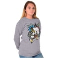 thumbnail image 4 of No Pain No Gain Skull Dagger Tattoo Long Sleeve TShirt Men Women Brisco Brands L, 4 of 6