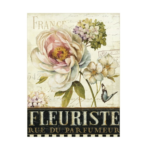 Trademark Fine Art Lisa Audit Marche de Fleurs III Canvas Wall Art - 14x19