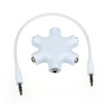 thumbnail image 1 of Mix Colors 3.5mm Snowflake Shape 5 Way Stereo Audio Splitter Jack Earphone Headphone Adapter, 1 of 10