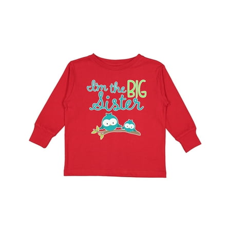 

Inktastic I m the Big Sister Gift Toddler Toddler Girl Long Sleeve T-Shirt