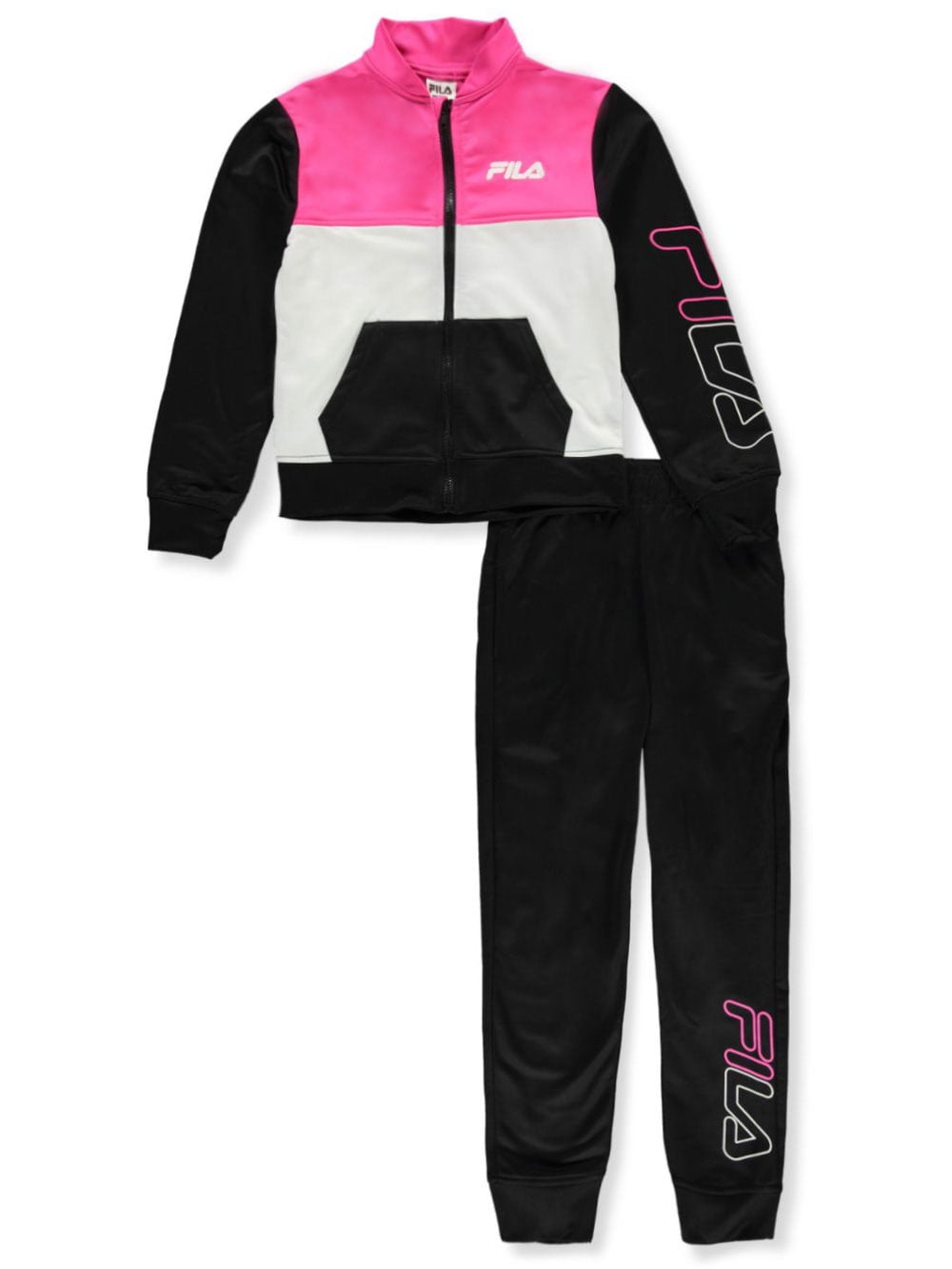 Fila Girls' Pieced 2-Piece Tracksuit 