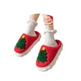 thumbnail image 6 of Christmas Slippers House Shoes for Women Fluffy Soft Cozy Bedroom Cartoon Plush Cute Slippers for Indoor Outdoor Use, 6 of 7