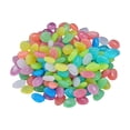 thumbnail image 2 of Glows In The Dark Pebbles Luminous Garden Stones Aquarium Glowing Rocks Decorative Glows Pebbles Multicolor Landscapes Stones, 2 of 9
