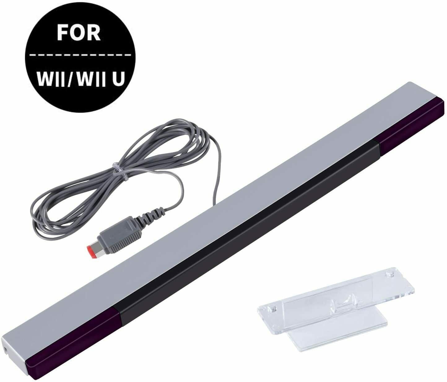 IR Signal Beam Sensor bar Wired Infrared Receiver with a Stand-up Wii Sensor bar Wired Sensor bar for WII U for WII Asixxsix Sensor bar 