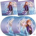 thumbnail image 1 of Platos y servilletas de Frozen para decoración de fiestas para 32 invitados, 1 of 6