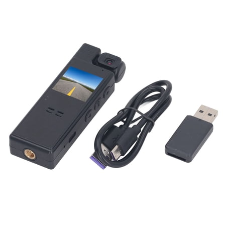 BIMZUC Back Clip Sports Camera 1080P HD Portable Video Recorder Waterproof Body Cam with 180&deg; Rotatable Lens & 1.3 Screen for Cycling Outdoor Activities Built-in 1200mAh Battery